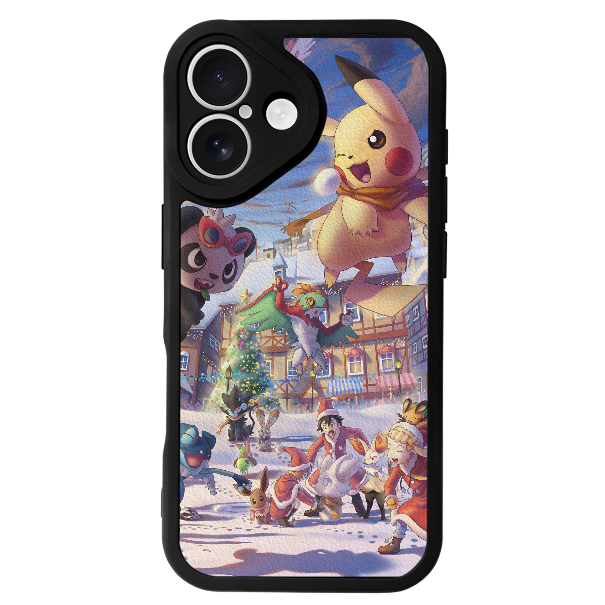 （画像用） ポケットモンスター Pokémon 【iPhone 16シリーズ対応】シリコンスマホケース（レザー調） 材質：シリコン